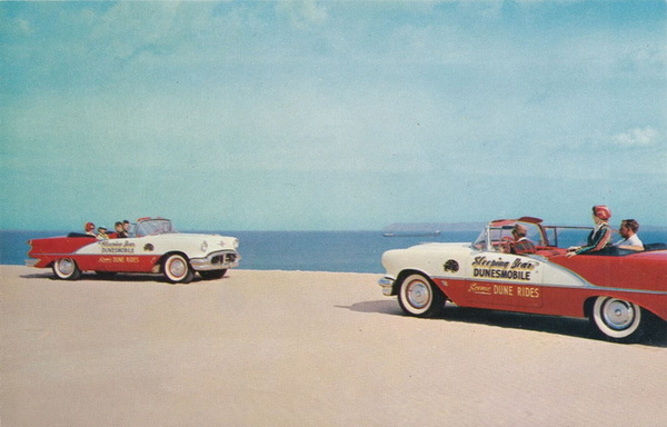 Sleeping Bear Dunesmobiles - Old Postcard View (newer photo)